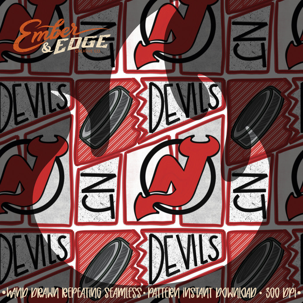 Hockey embroidered