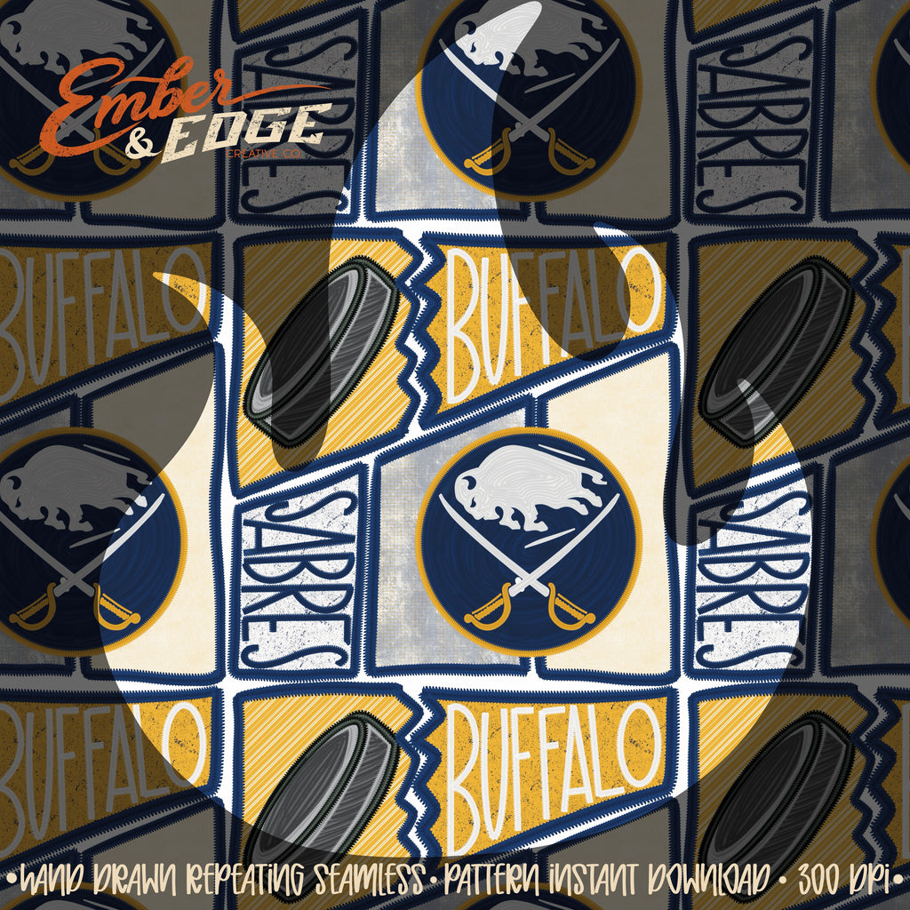 Hockey embroidered