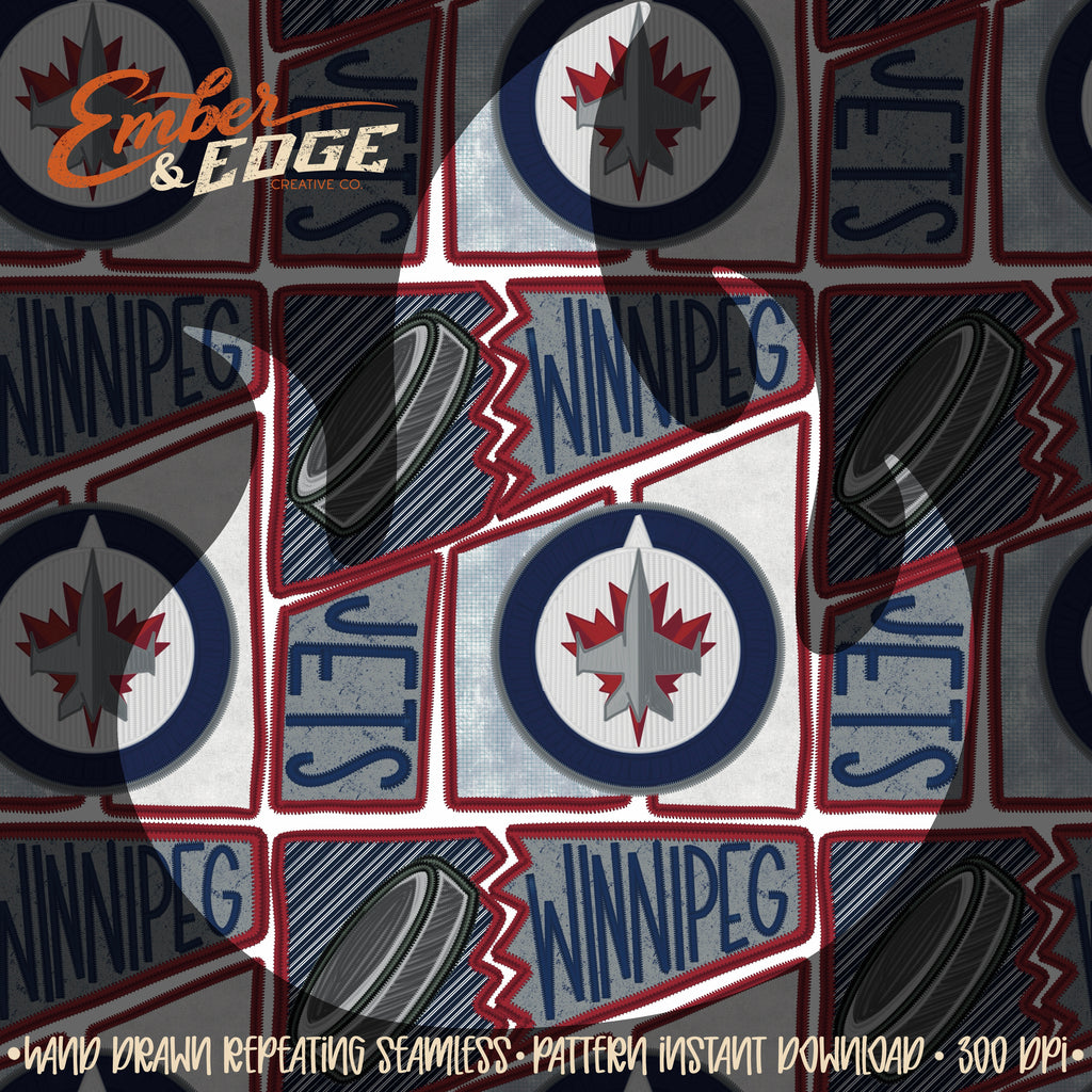 Hockey embroidered