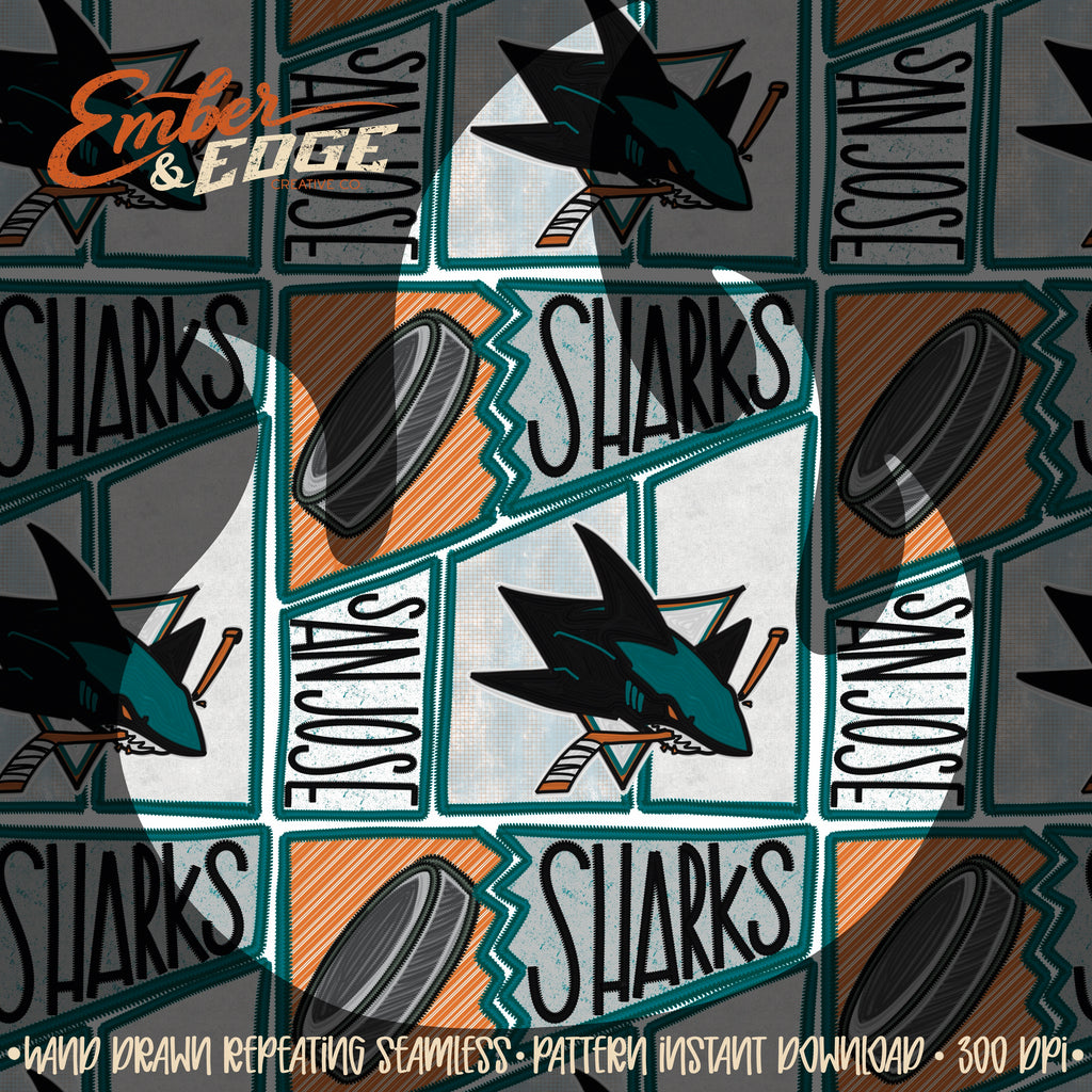 Hockey embroidered