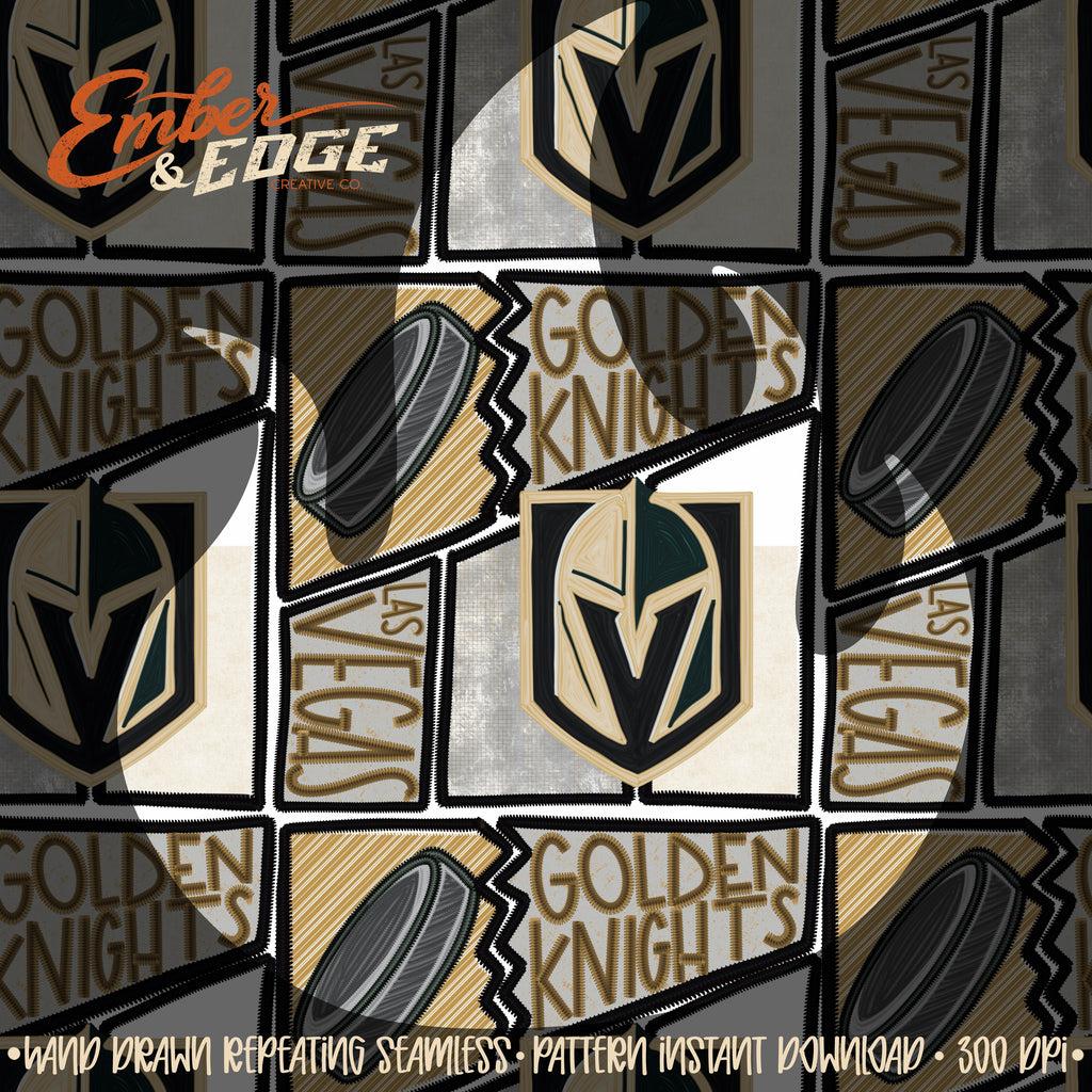 Hockey embroidered