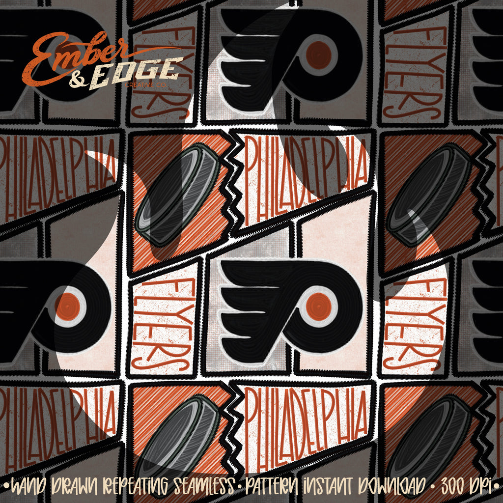 Hockey embroidered