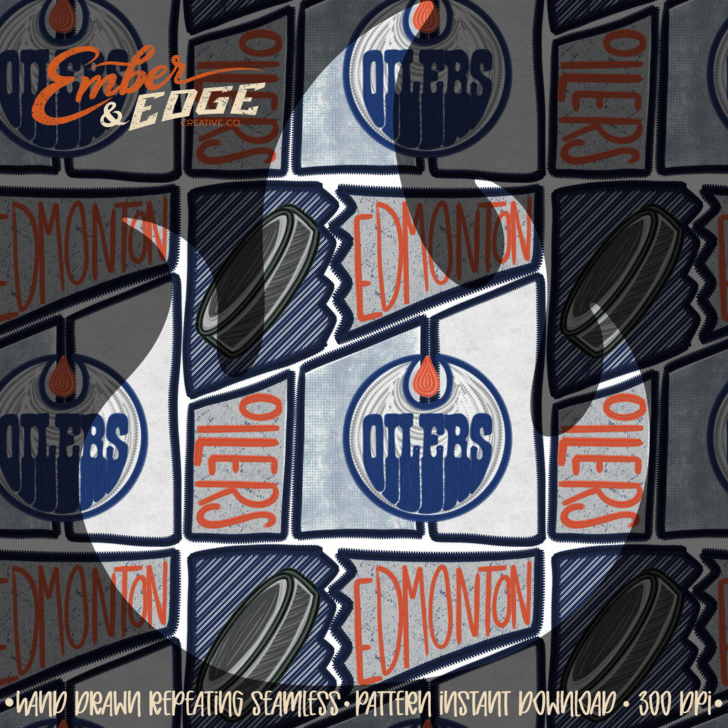 Hockey embroidered