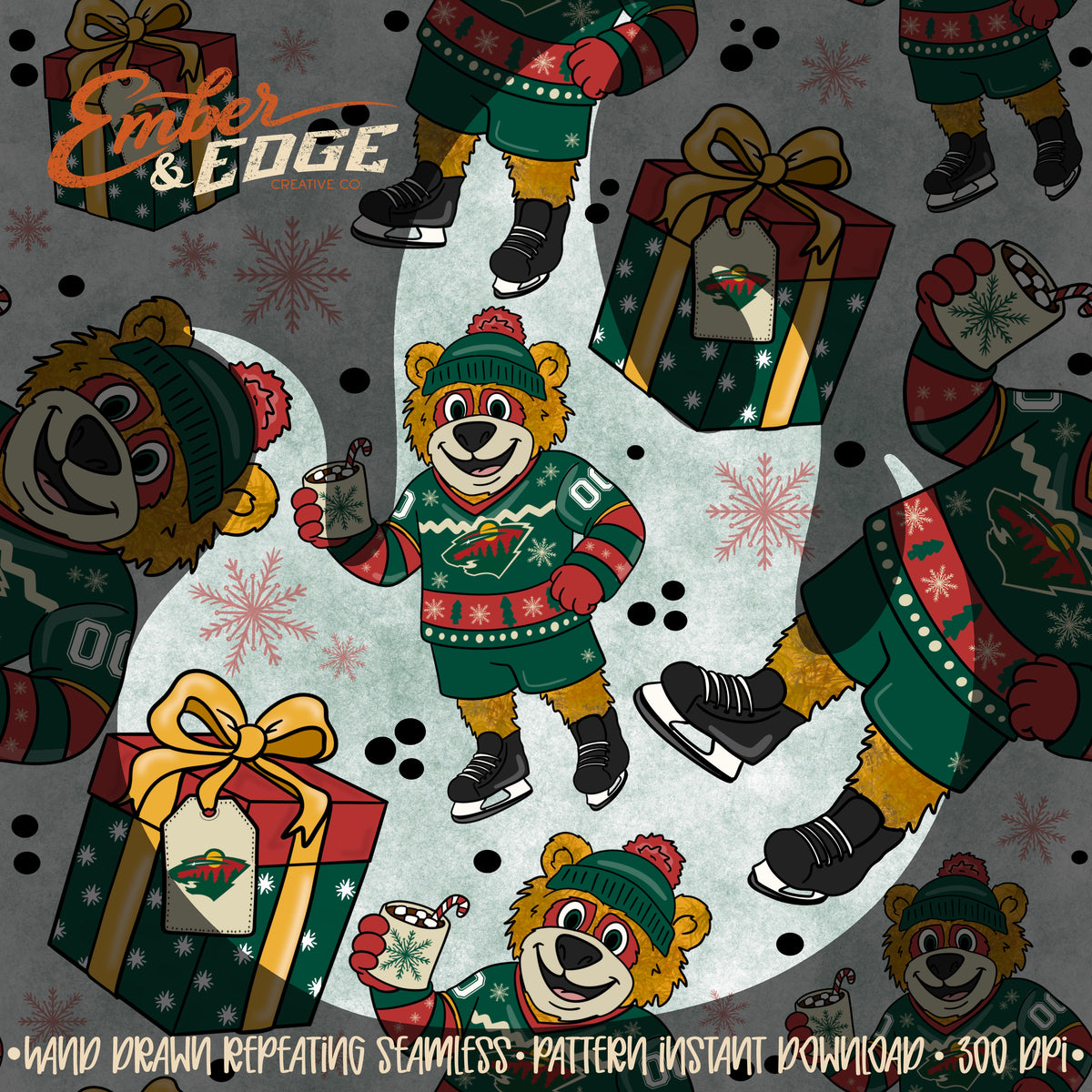 Nordy Christmas seamless