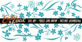 Teal vintage Glass Can Wrap