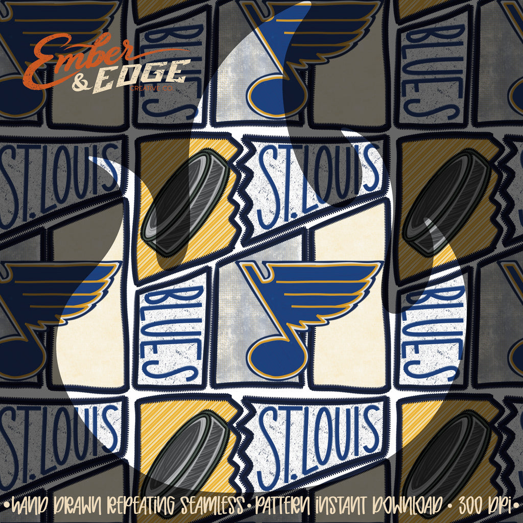 Hockey embroidered