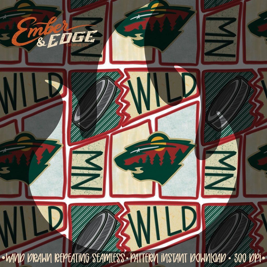Hockey embroidered