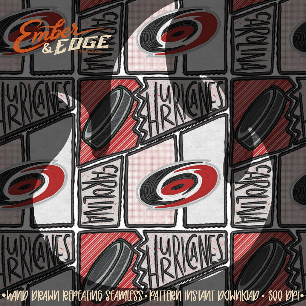 Hockey embroidered