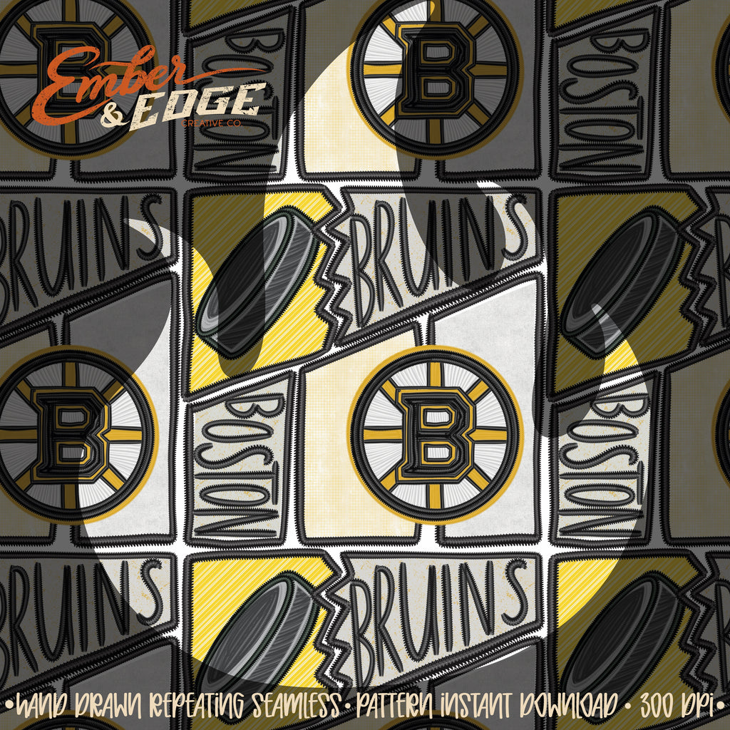 Hockey embroidered