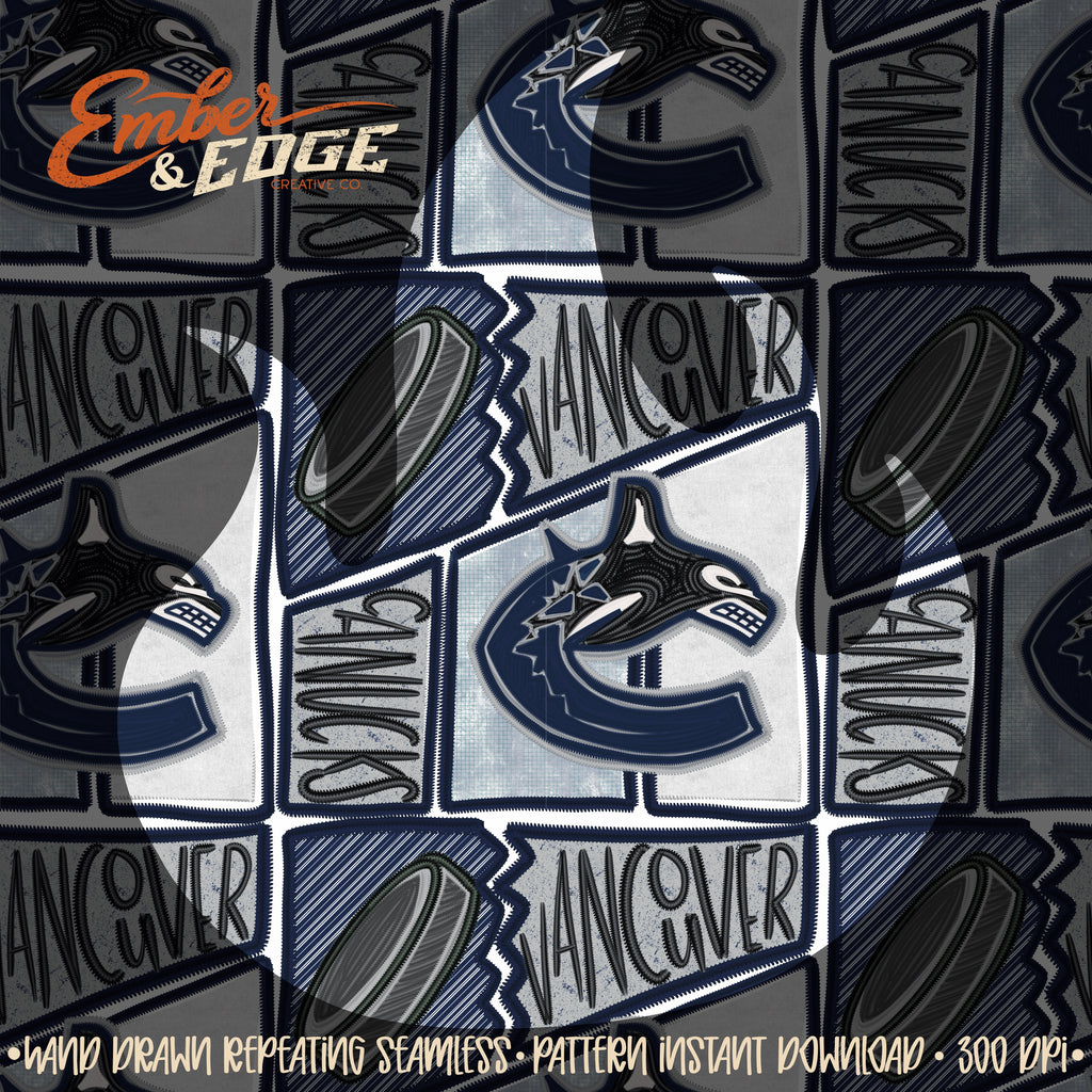 Hockey embroidered