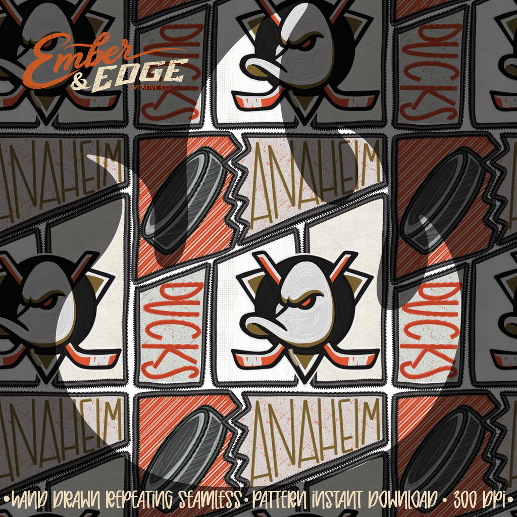 Hockey embroidered