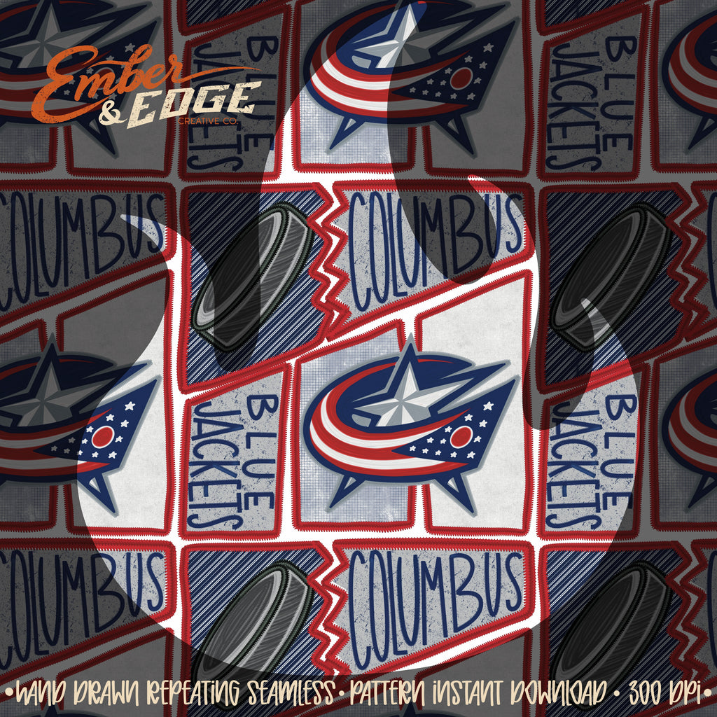 Hockey embroidered