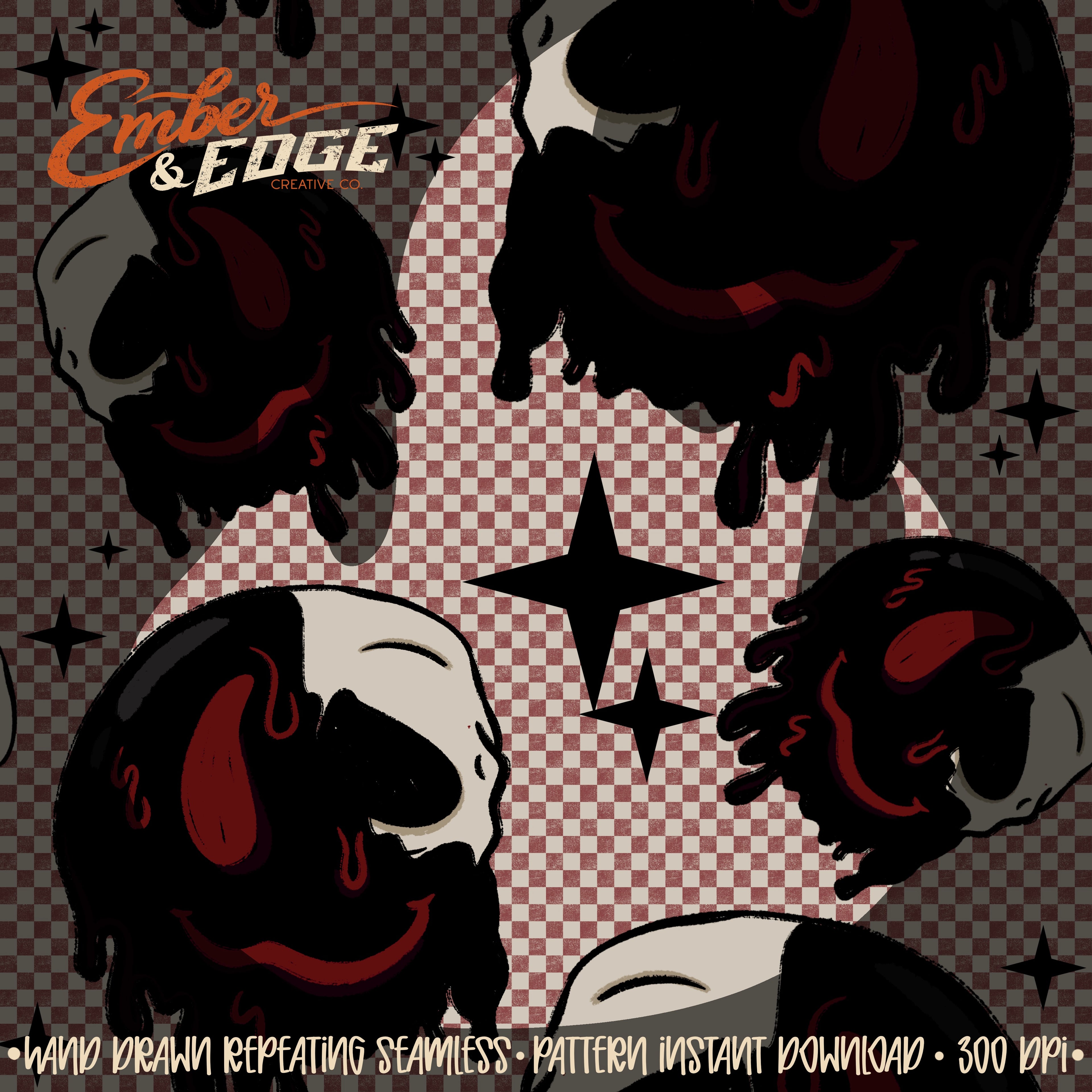 Drippy smiles seamless