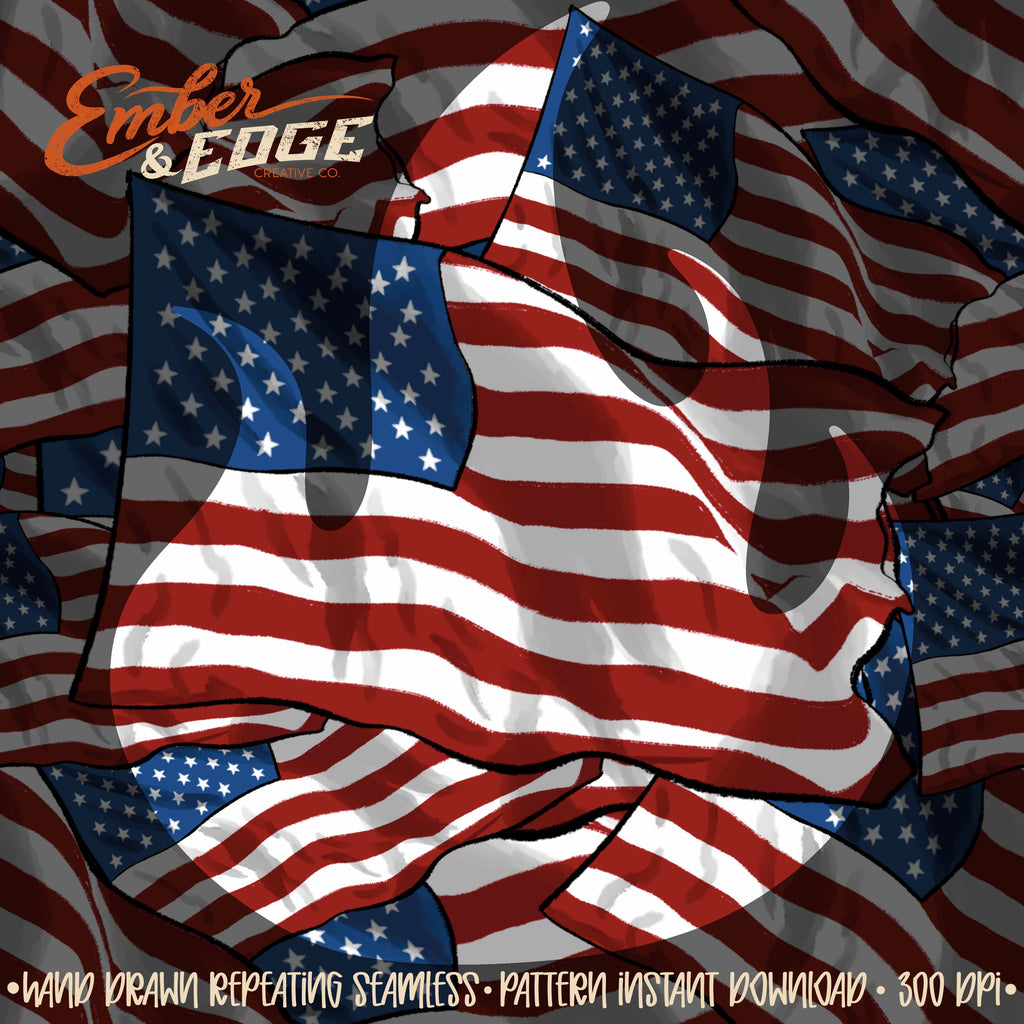 American Flag seamless