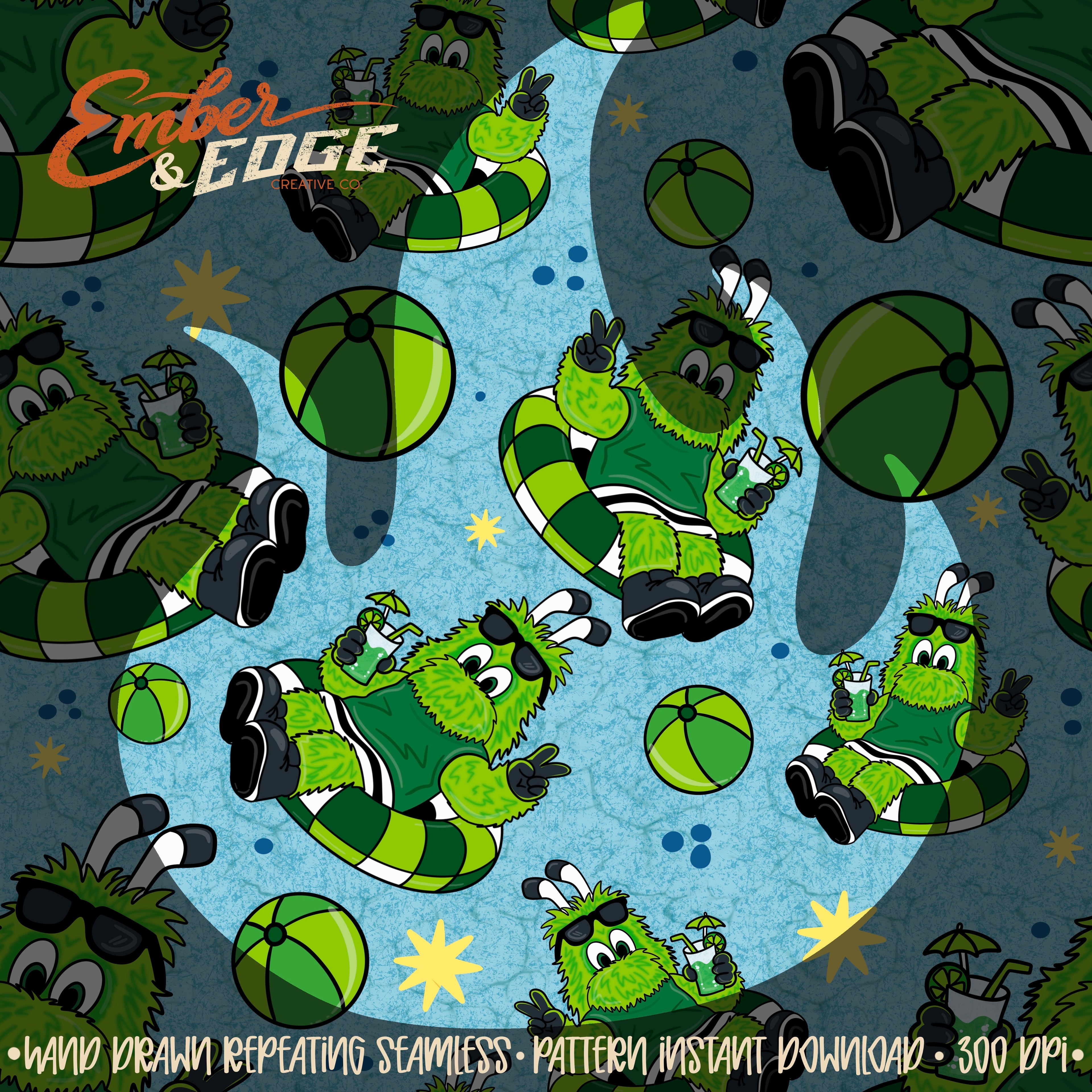 Victor E. Green Floaties seamless